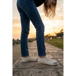 "Hobibear" Barefoot Sneakers Women Cream Wide Toe Box Minimalist Zero Drop SZ 40